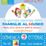 Domenica 9 ottobre torna l'appuntamento con "Famiglie al Museo"