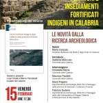 Presentazione del volume "Centri fortificati indigeni della Calabria dalla protostoria all'età ellenistica" a cura di Luigi Cicale e Marco Pacciarelli