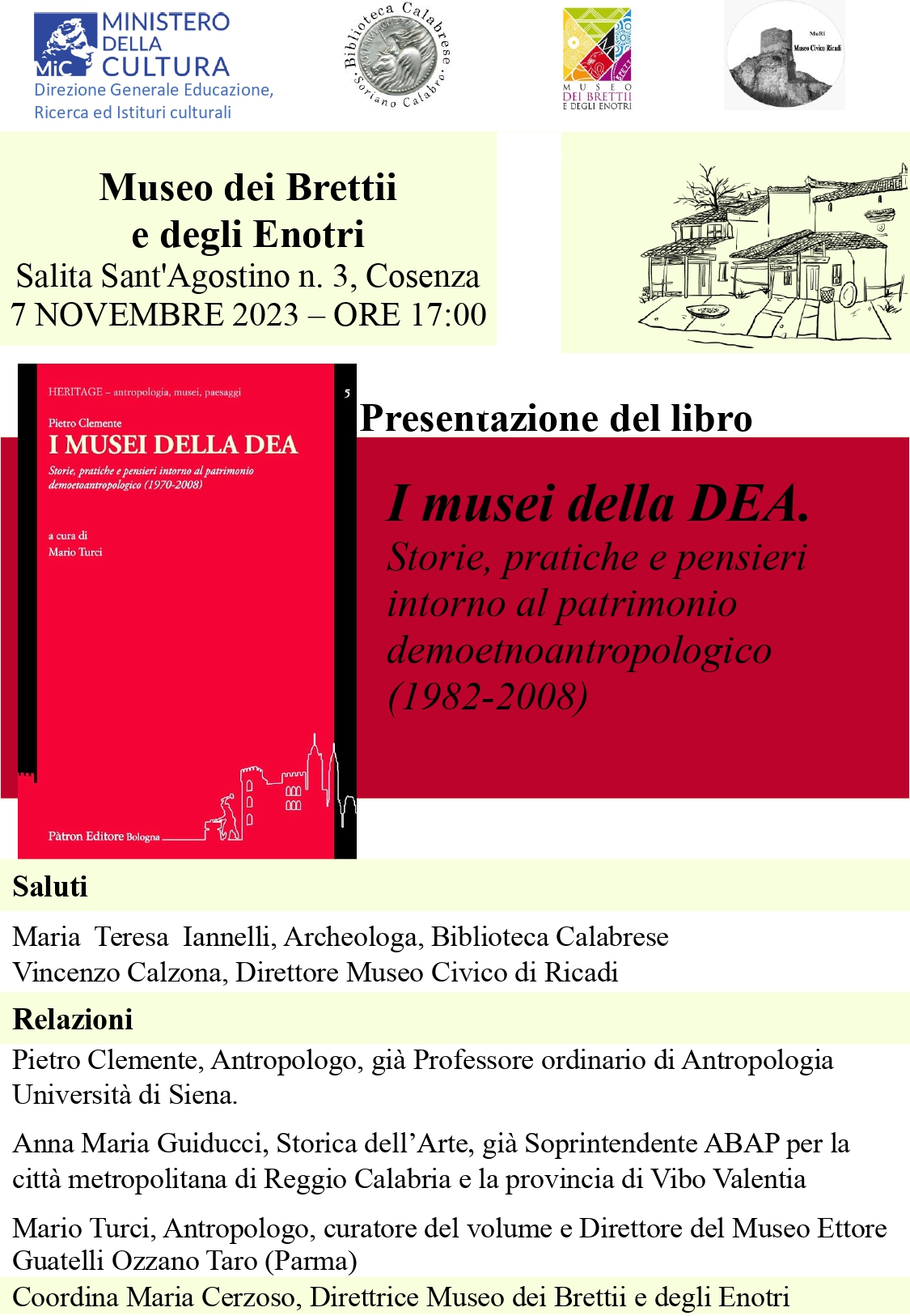 Presentazione del libro "I Musei della DEA. Storie, pratiche e pensieri intorno al patrimonio demoetnoantropologico"