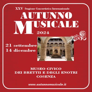 RIPRENDE IL 21 SETTEMBRE LA STAGIONE CONCERTISTICA AUTUNNO MUSICALE