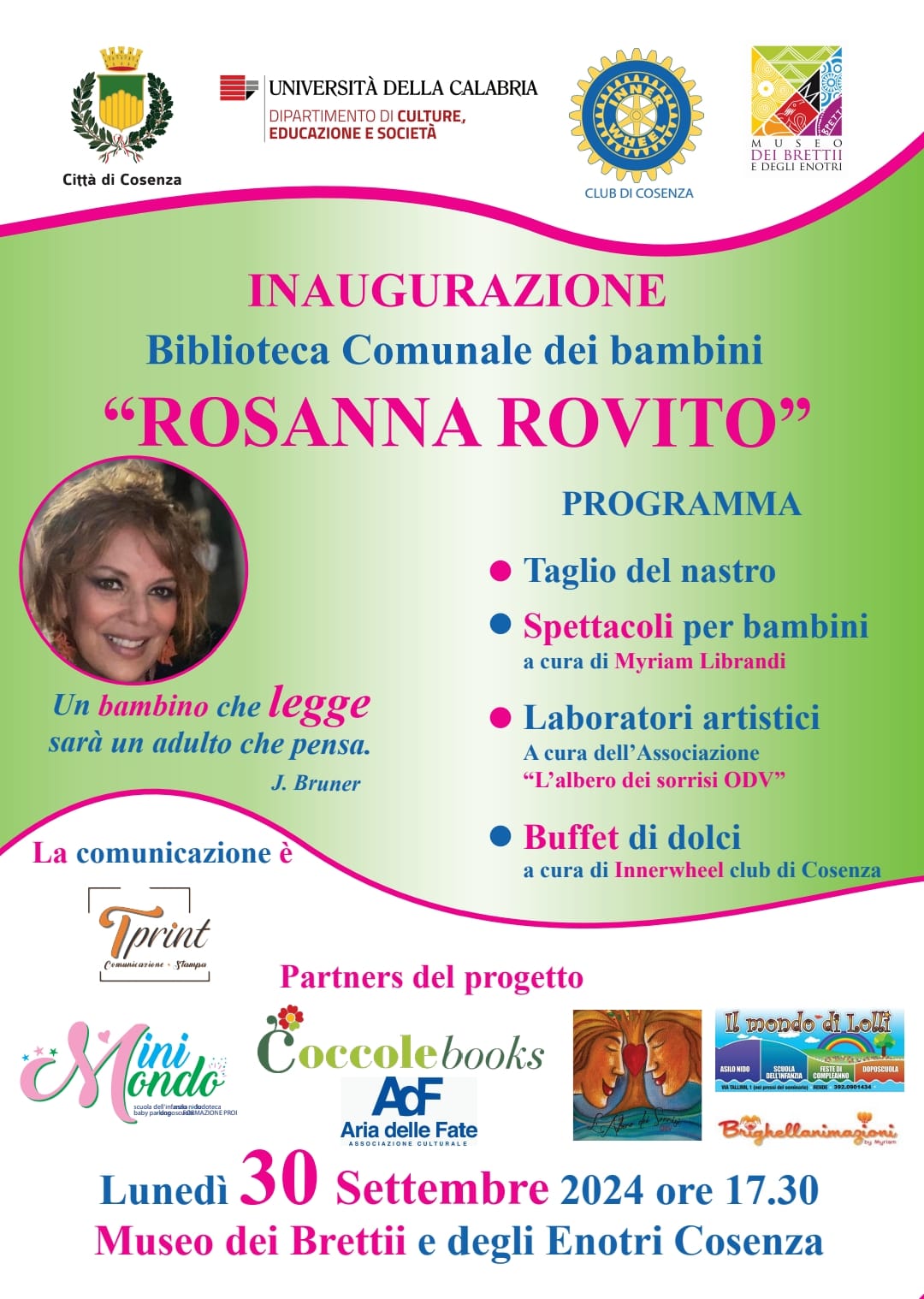 INAUGURAZIONE BIBLIOTECA COMUNALE DEI BAMBINI "ROSANNA ROVITO"